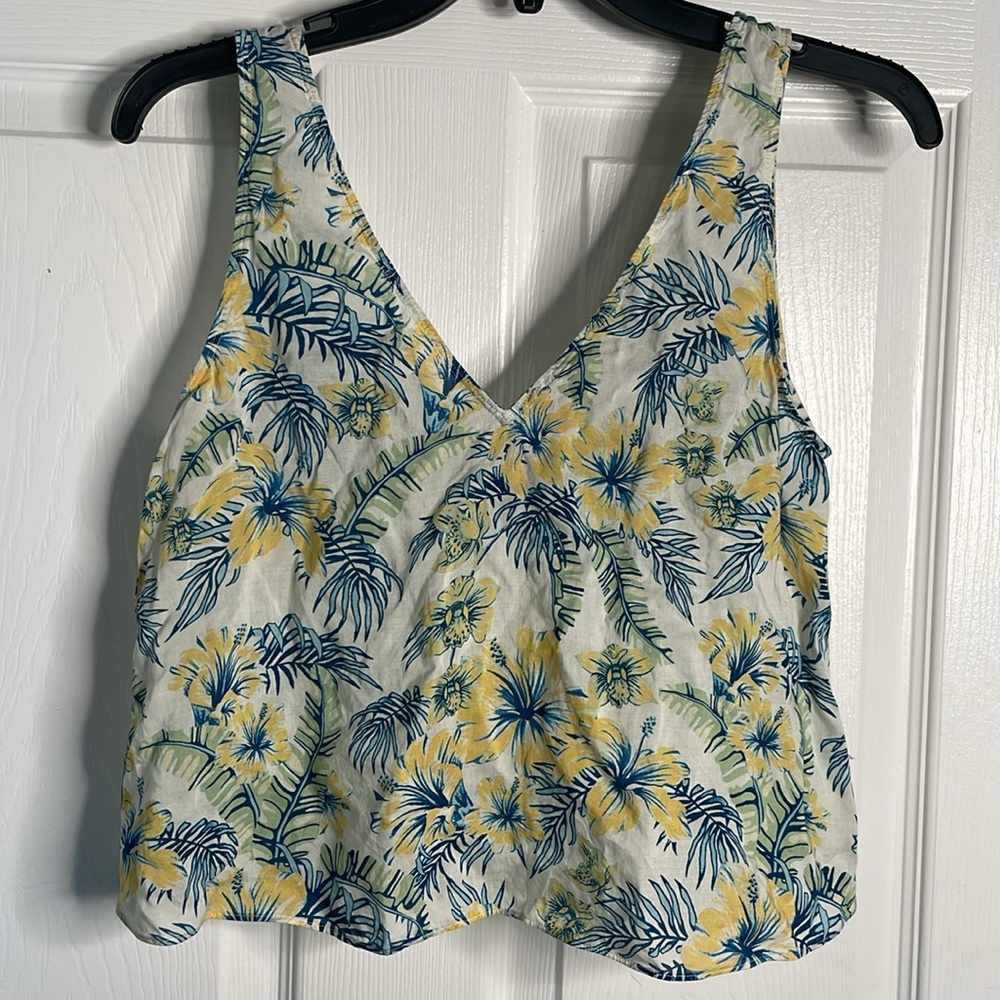 Wilfred free floral tank top crop top